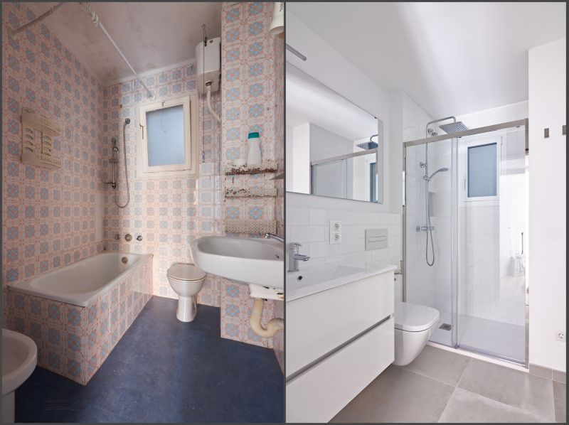 Before and After Bathtub Installation